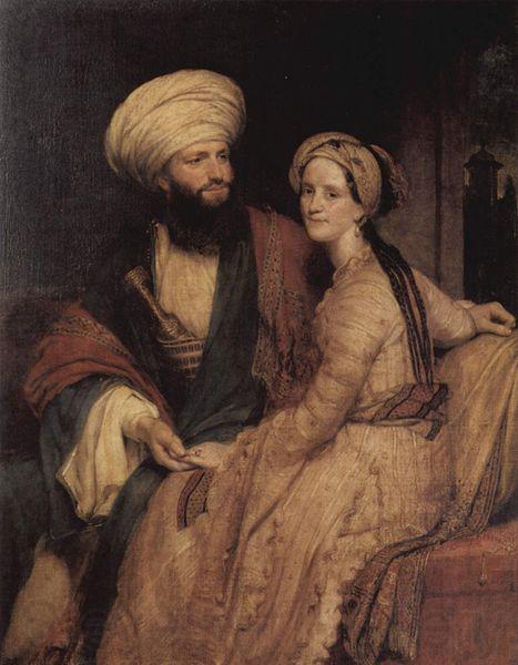 Henry William Pickersgill Portrat des James Silk Buckingham und seiner Frau France oil painting art